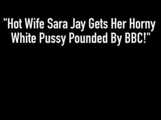 Groovy manželka sara sojka dostane ju otočil na biele pička búšil podľa bbc!