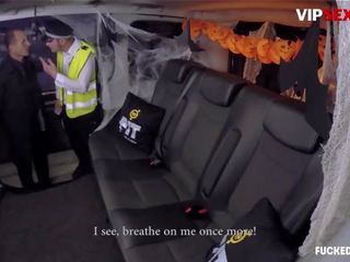 Fuckedintraffic - Halloween Jasmine Jae Busty British Police Woman Hardcore Fucking in the Car - Vipsexvault